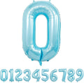 40 Inch light blue Number Balloons, Helium Mylar Foil Number Balloons by Unknown