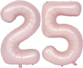 40 In Matte Pink Number Balloons Helium Foil Mylar Balloon Party Digital 25 | by Exquisitehighqualitypartydecorationstomeetyoureveryneed%EF%BC%81