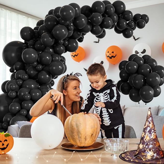 114pcs Black Latex Balloon, 18 12 10 5 Inch Different Sizes | Balloons - Image 4