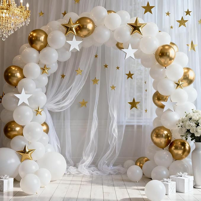 Patimate White Balloons 100pcs 12 Inch White Latex Party Balloons | Engagement - Image 6