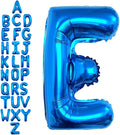 40 Inch Blue Letter E Balloons, DIY Phrase Foil Alphabet Letter E Balloons DIY by LHOAVWE