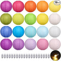 LIHAO 20PCS Colorful Paper Lanterns by LIHAO