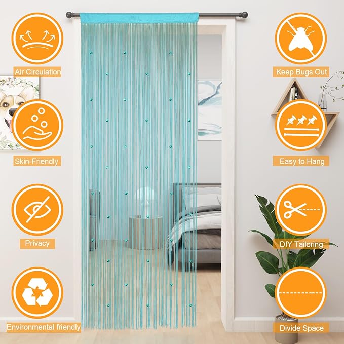 YIIBAII Beaded Curtain Beaded Curtains - Image 9