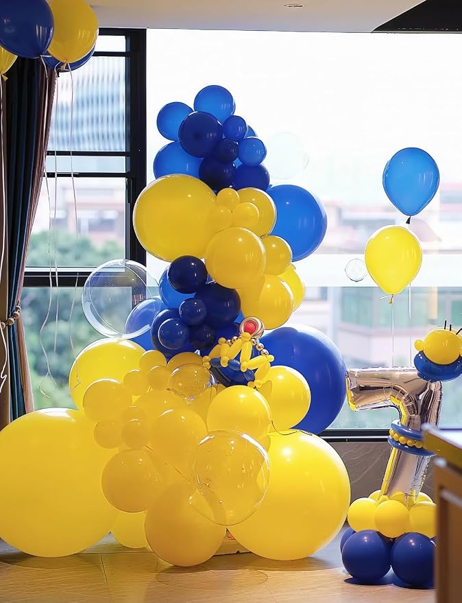 Blue and Yellow Balloons, Latex Balloons - Image 2