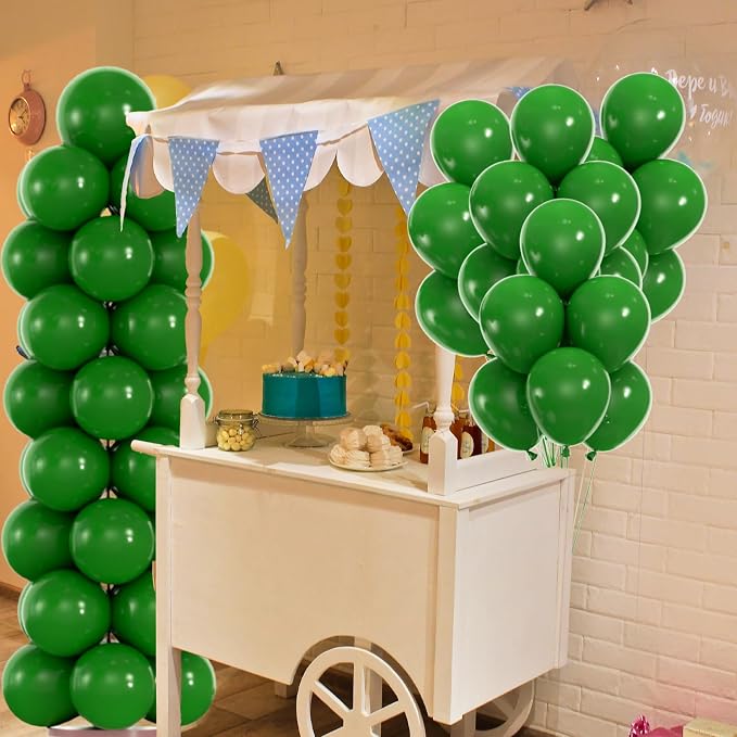 50pcs Dark Green Balloons, 12inch Matte Emerald Hunter Forest Green | Balloons - Image 6