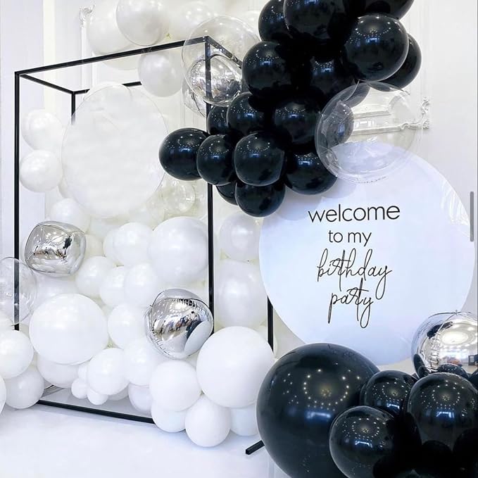 Black Balloons 110pcs 12 Inch Latex Balloon - Image 5