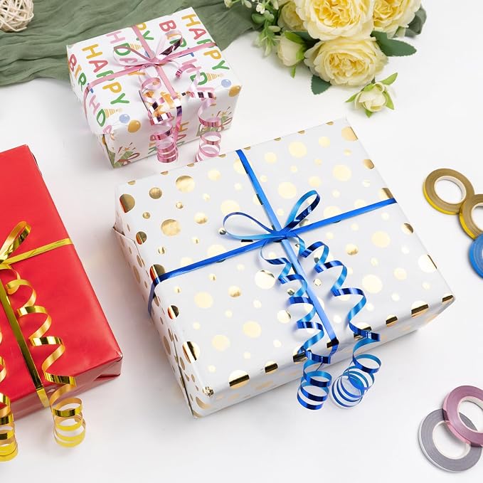 Inspire 180 Rolls 6 Colors Shiny Curling Ribbon - Image 3