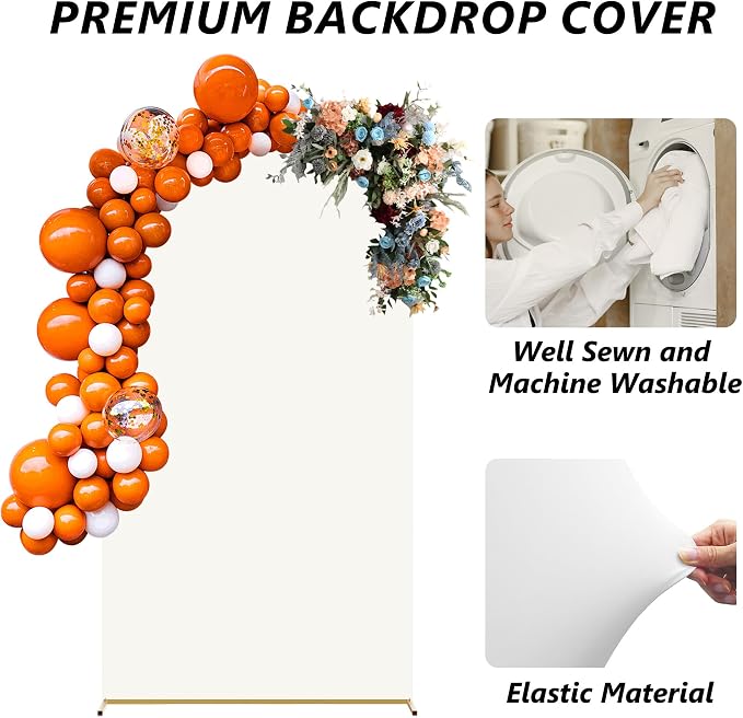 Neatsure Arch Backdrop Stand and Cover Set, 7.2FT Metal Photo Balloon Arch - Image 3