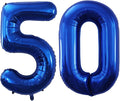 Number 50 Balloons for 50th Birthday Party Decorations, 42 Inch Jumbo Foil by GOER
