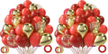 LovesTown 60PCS Red Gold Balloon Garland Kit by Lovestown