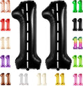KatchOn Race Car Number 11 Balloon 40 Inch | Balloon Number 11 Black by KatchOn