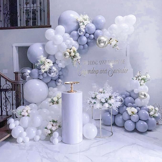 PartyWoo Dusty Purple Balloons 140pcs Lavender Lilac Boho Neutral Color | 18 12 - Image 7