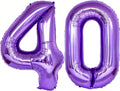 Number 40 Purple Balloons 40 Inch Giant Purple Fiol 40 Helium Balloons by LHOAVWE