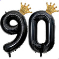 40 inch Large Black 90 Balloon Number by Unknown
