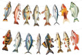 Hooqict Fishing Hanging Banner Garland Fish Birthday Party Banner by Hooqict