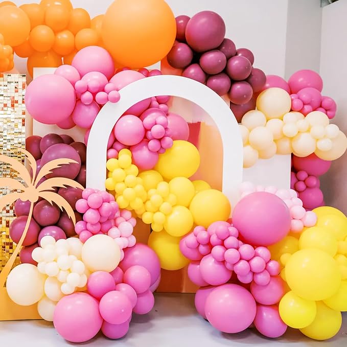 Yellow Balloons Different Sizes 135pcs 18 12 10 5 Inch Yellow Balloon Arch Kit - Image 5