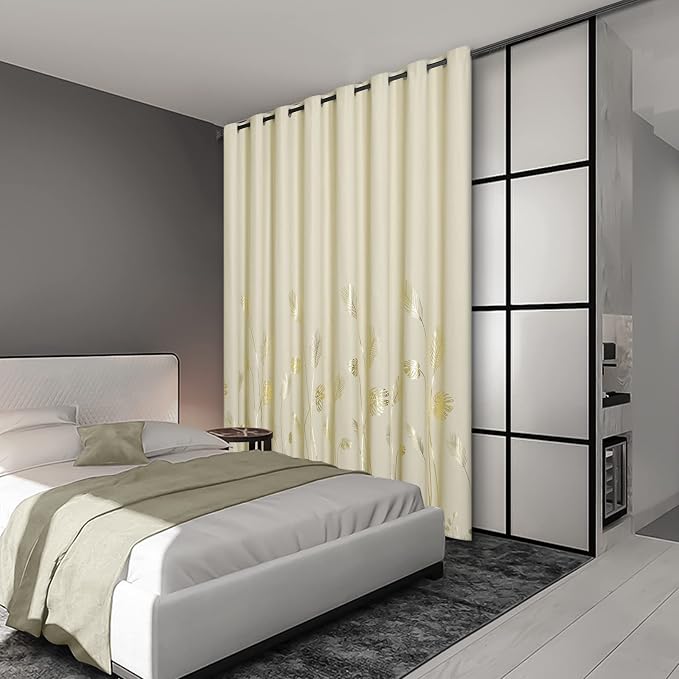 Wide Drape for Patio Door 100W x 108L Inch Length Designed Curtain - Image 2