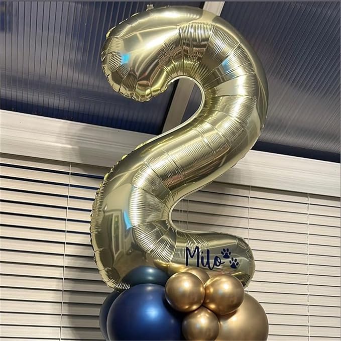 Champagne Gold Number 70 Birthday Balloons, 40 Inch Large Light Gold Foil - Image 4