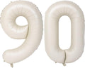 40 In Cream white Number Balloons Helium Foil Mylar Balloon Digital 90 | by Exquisitehighqualitypartydecorationstomeetyoureveryneed%EF%BC%81