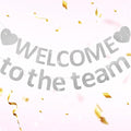 Pre-Strung Glitter Welcome to the Team Banner Welcome Banner Welcome Decorations by Unknown