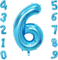 40 Inch Blue Number Balloons, Helium Mylar Foil Number Balloons by Unknown