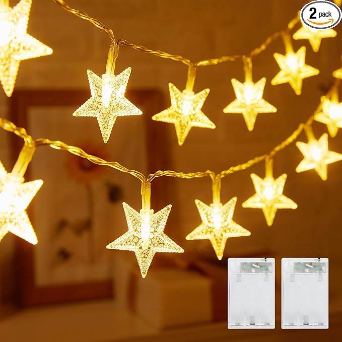 Minetom Star String Lights Battery Operated by Minetom