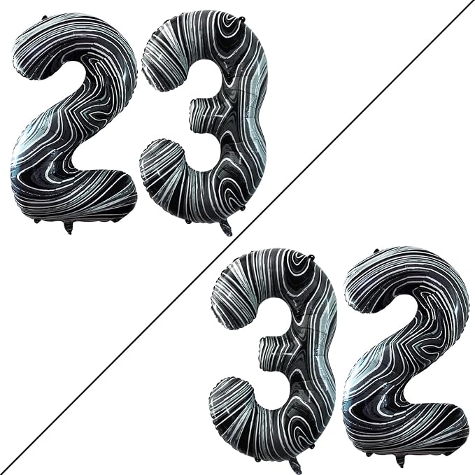 Number 23 Balloons for 23rd Birthday Party Decorations, 42 Inch Jumbo Foil by GOER