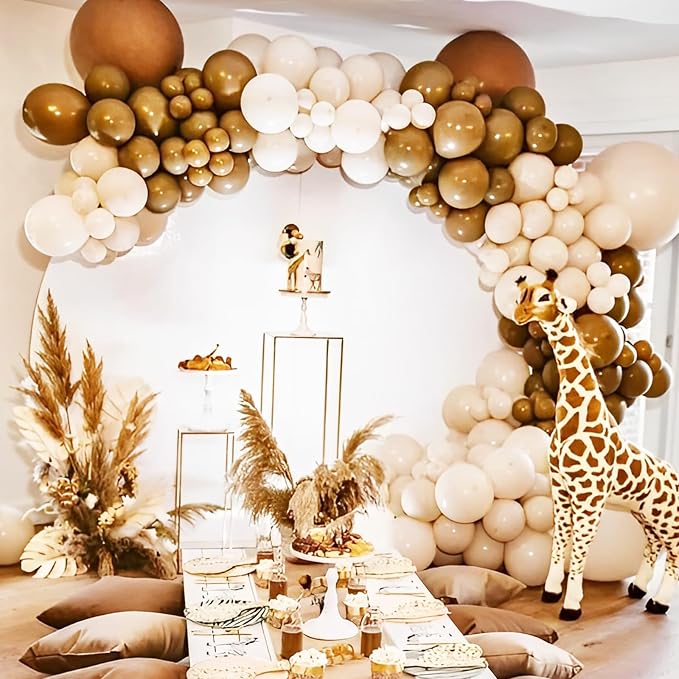 Voircoloria 66pcs Brown Latex Party Balloons, 12inch | - Image 5