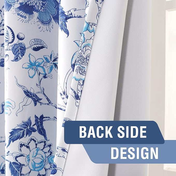 H.VERSAILTEX Blackout Curtains 84 Inch Length 2 Panels Set Floral Print Curtain - Image 6