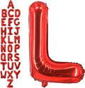 40 Inch Red Letter L Balloons, DIY Phrase Foil Alphabet Letter L Balloons DIY by LHOAVWE