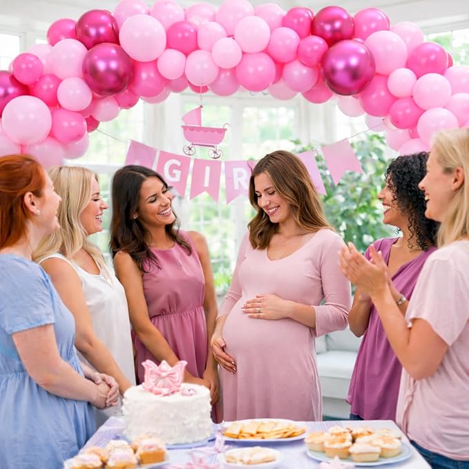 ZENO 50pcs Pink Balloons 12 Inch Helium Grade Latex Balloons - Image 6