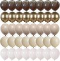 Brown Cream Neutral Balloons, 12 Inch 60PCS Retro Brown Khaki Beige Sand White by Govpy