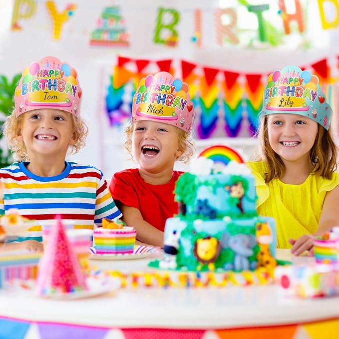 Yunsailing 36 Pcs Happy Birthday Crowns - Image 6