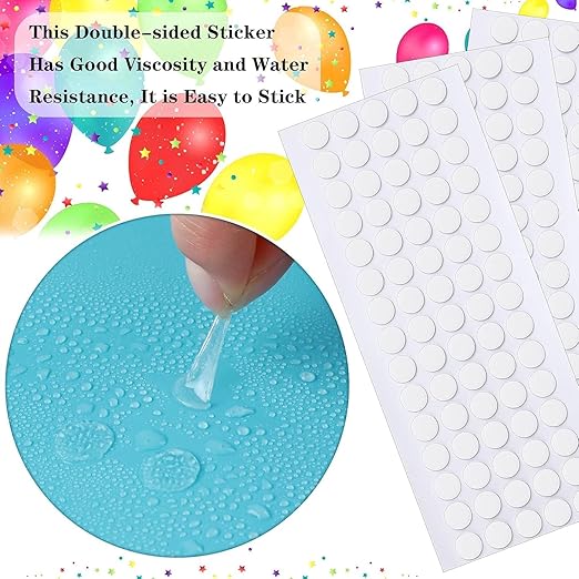 JANYUN 140 Pcs Sticky Dots, 10 mm Round Putty Clear Tape - Image 5