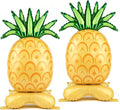 Giant Standing Pineapple Balloons 2 Pack 5 ft Tropical Summer Foil Balloons by Lukinuo
