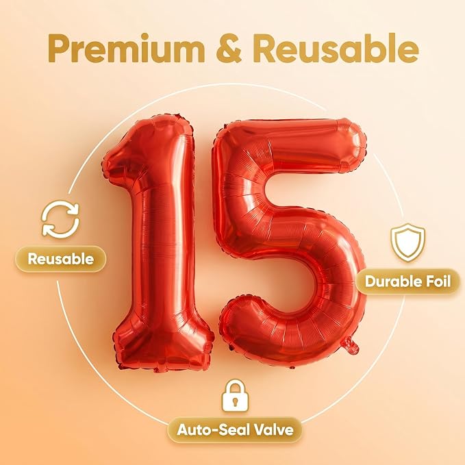 YPSelected 32 Inch Large Foil Helium Number Balloon Birthday Wedding Party 0-9 - Image 6