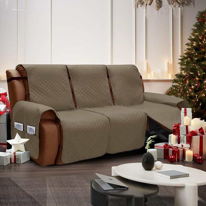 XINEAGE Water Resistant Recliner Cover, 3 seat Recliner Sofa Covers - Image 2