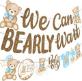 CANDY CHEF We Can Bearly Wait Banners Bear Baby Shower Banner Teddy Bear Baby by CANDY+CHEF
