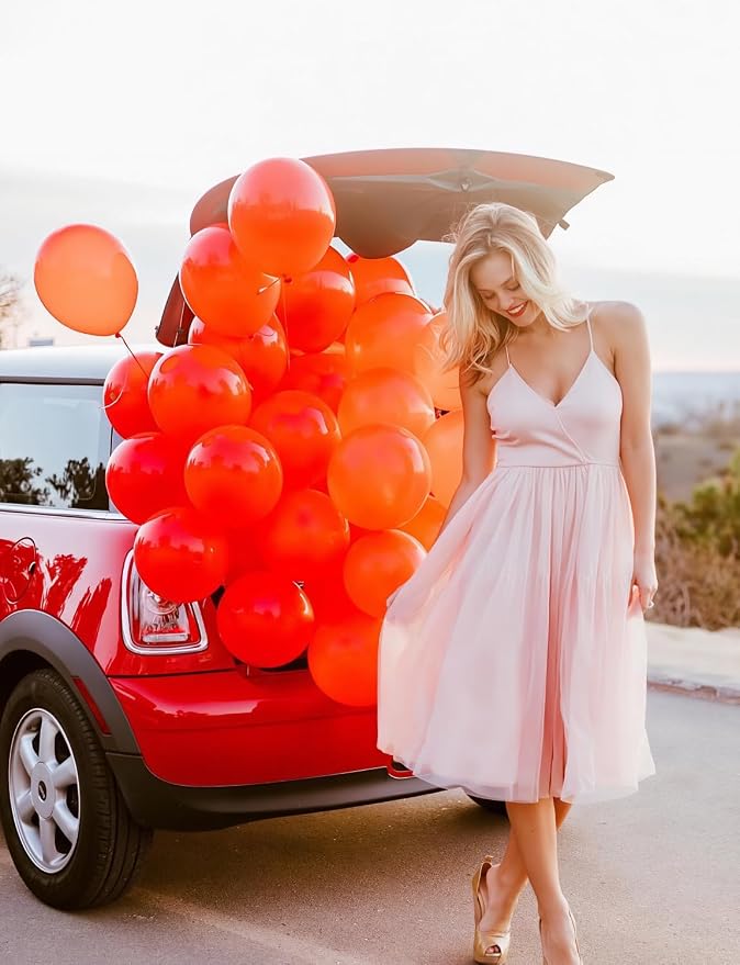 Red Balloons, 12 Inch Red Latex Balloons - Image 3