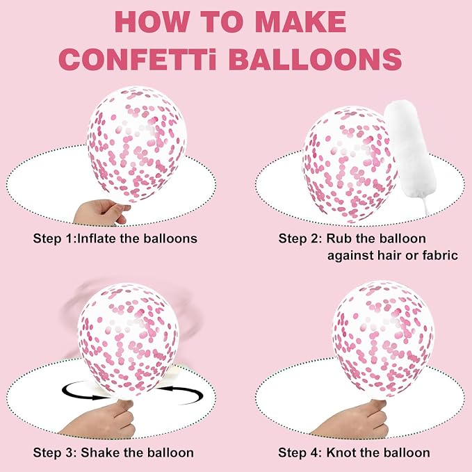 Light Pink and White Balloons Kit - Image 4