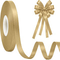 3/8In 30Yards Thin Gold Ribbon for Gift Flower Bouquet Graduation Christmas | by Fullive
