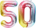 Rainbow Number Balloons Birthday Balloons by United-UnicornsParty