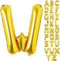 Lovoir 40 Inch Large Gold Letter W Balloons Big Size Jumbo Mylar Foil Helium by Lovoir