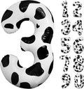 Cow Print Number Balloon 40 Inch Cow Print Number 3 Balloon Cowgirl Theme by LEBERY