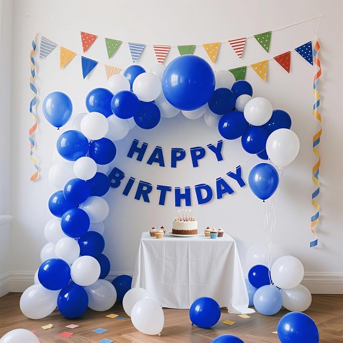 Blue Balloons Blue Party Decorations 100 Pack 12 inch Round Royal Blue Balloons - Image 3