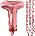 Lovoir 40 Inch Large Rose Gold Letter T Balloons Big Size Jumbo Mylar Foil by Lovoir