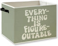 Everything Is Figureoutable Inspirational Storage Basket by KSDUT