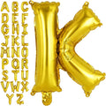 Gold Letter K Balloons, 40 Inch Large Foil Letter Balloons, Custom Phrase by YOTHORN