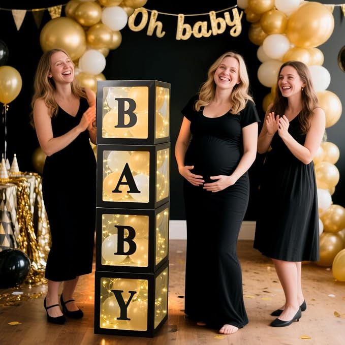 Ledido Baby Boxes with Letters & Fairy Lights - Image 6