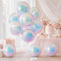Iridescent Round Balloons, Anniversary, Baby Shower, Wedding and Disco Party by BIAPIAN